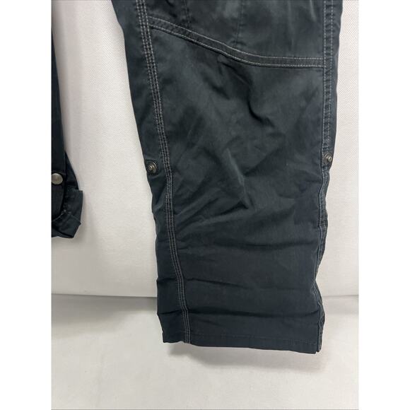 Kuhl Splash Roll Up Womens 6 Reg Black Hiking Cargo Camping Pants Gorpcore Sport - Picture 3 of 12